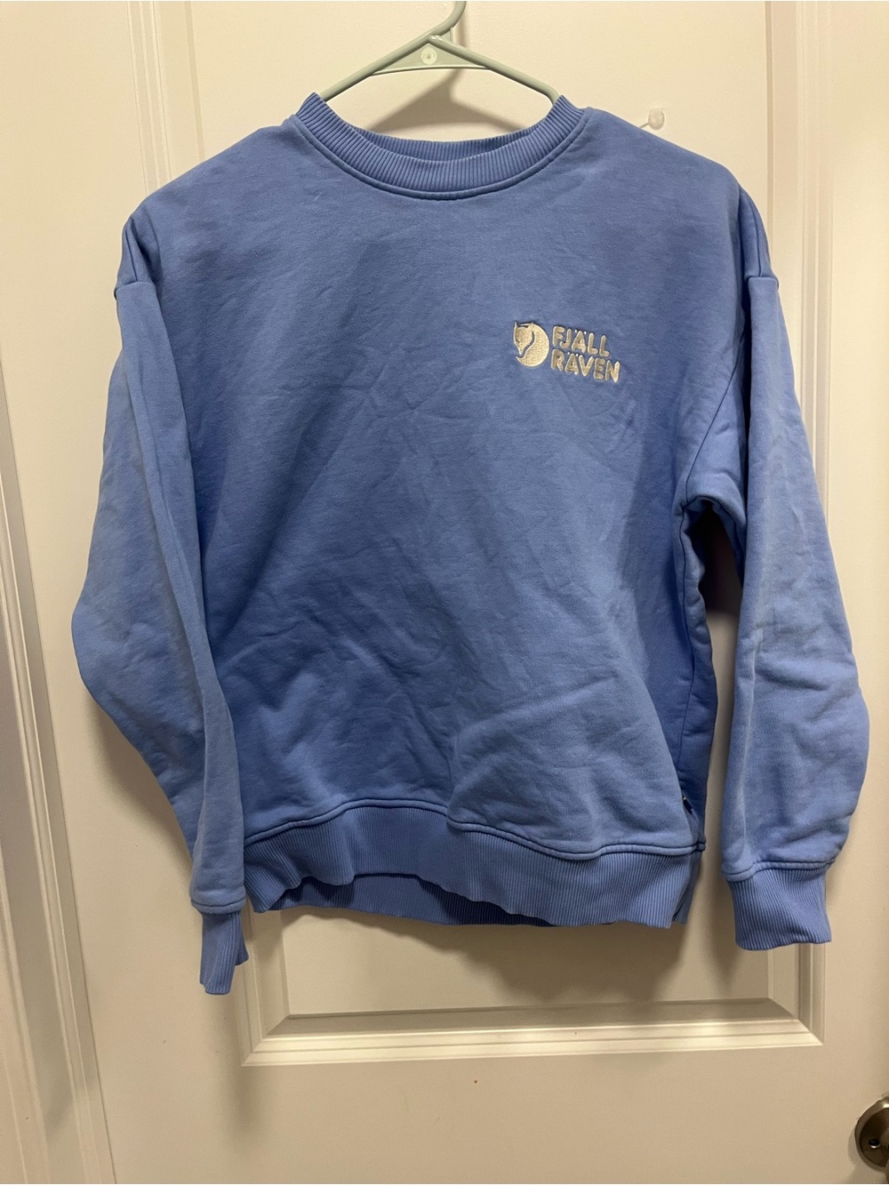 Fjallraven Fjall Raven Blue Sweatshirt With Embroidered Logo Size  XS